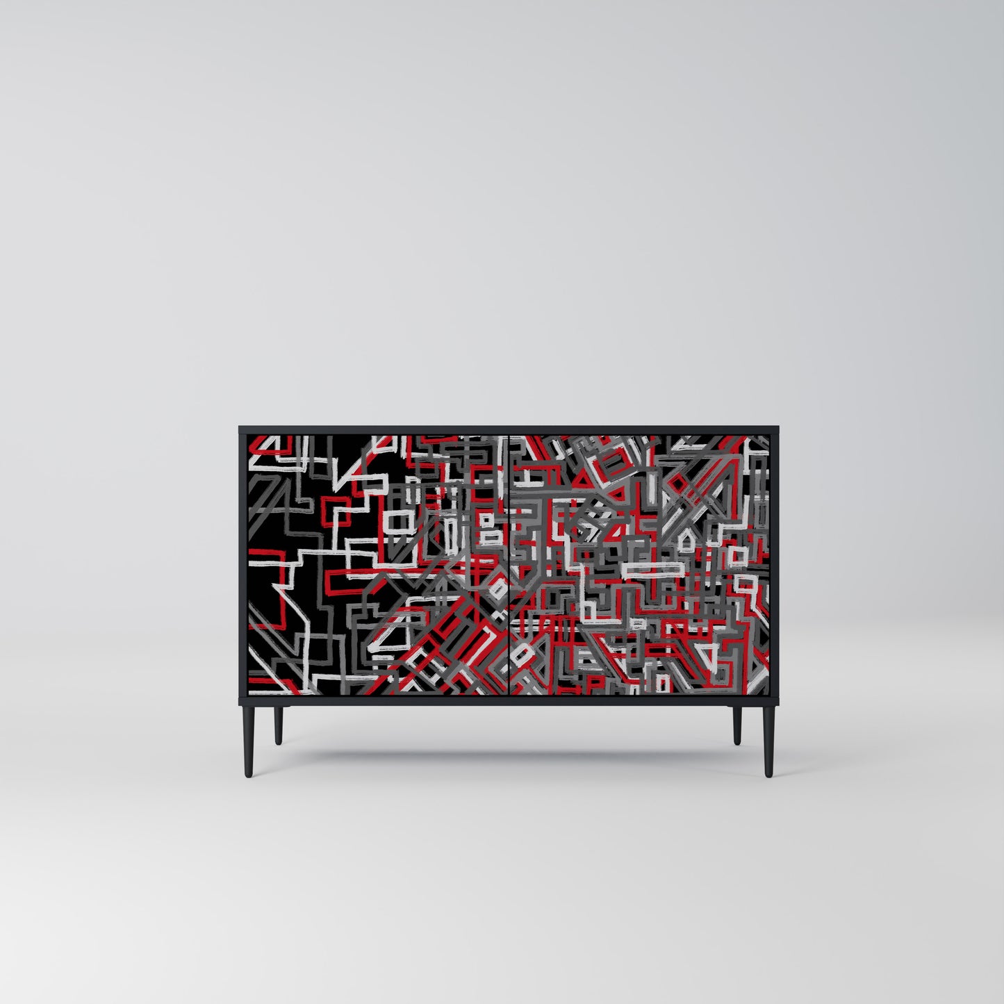 BROKEN LINES 2-Door Sideboard