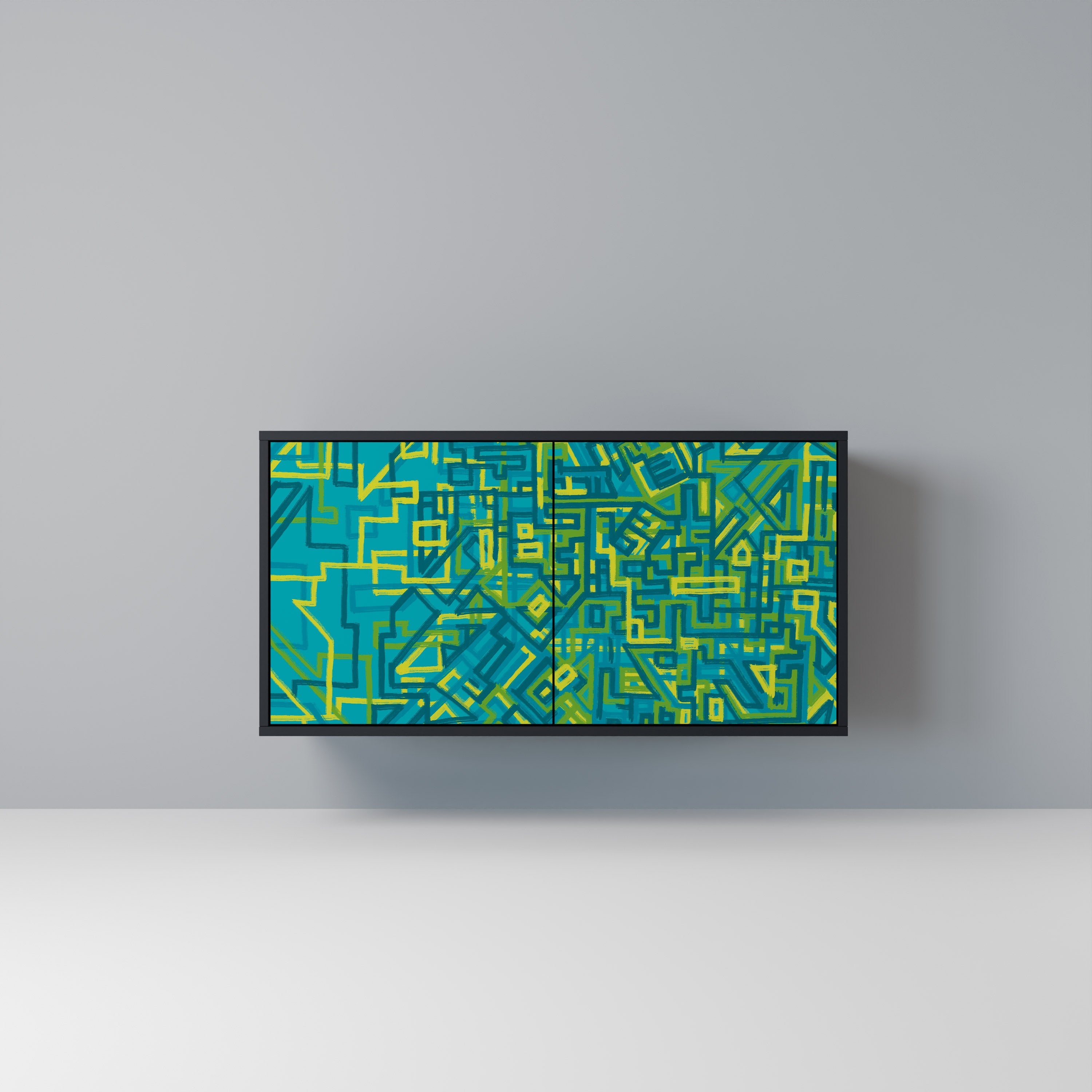 Buffet 2 portes NOSTALGIC MEMORIES en finition noire