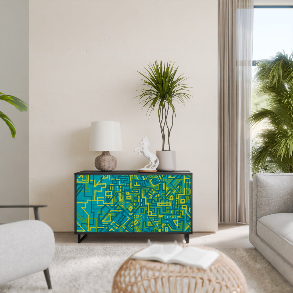 Buffet 2 portes NOSTALGIC MEMORIES en finition noire