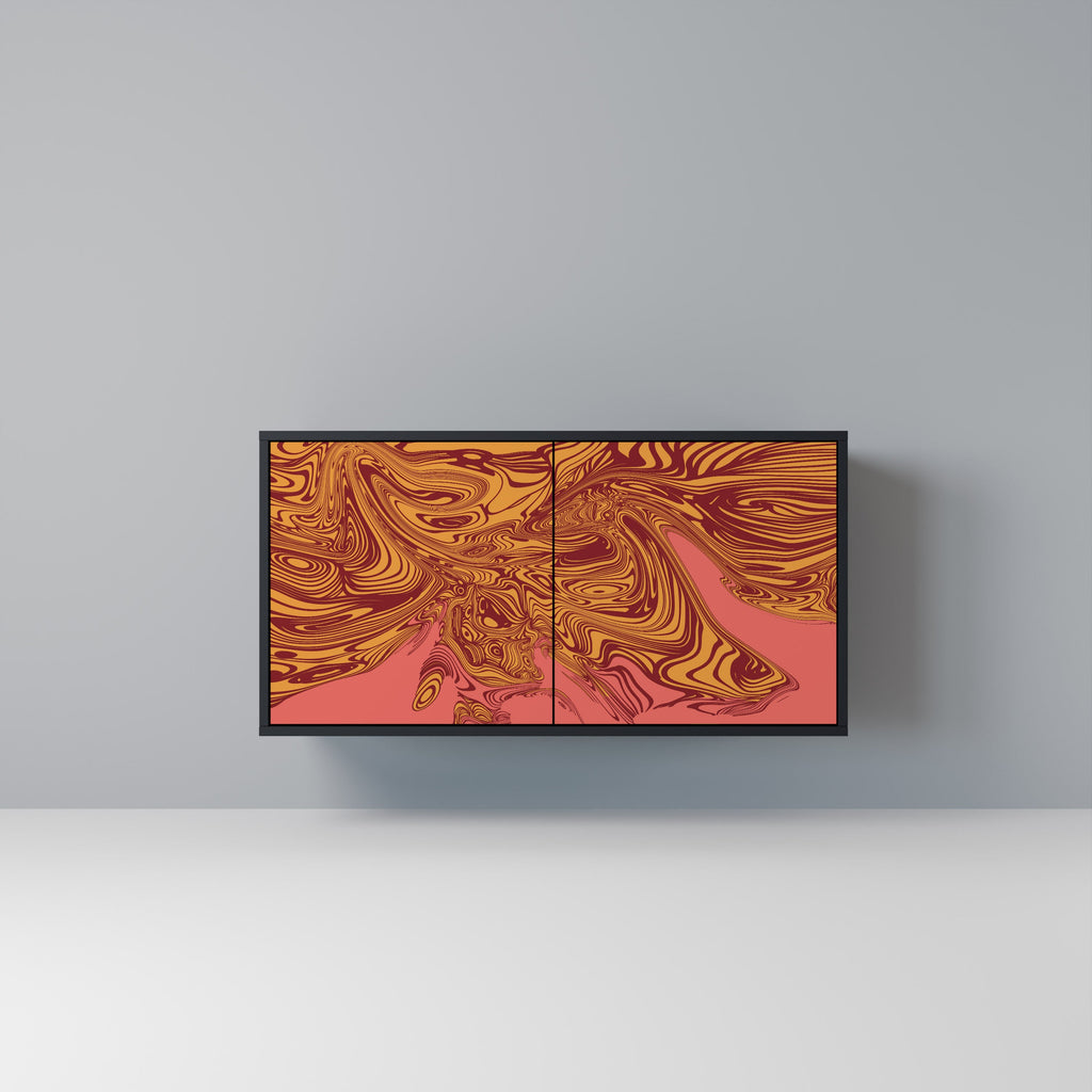 Buffet 2 portes FLOATING THOUGHTS en finition noire