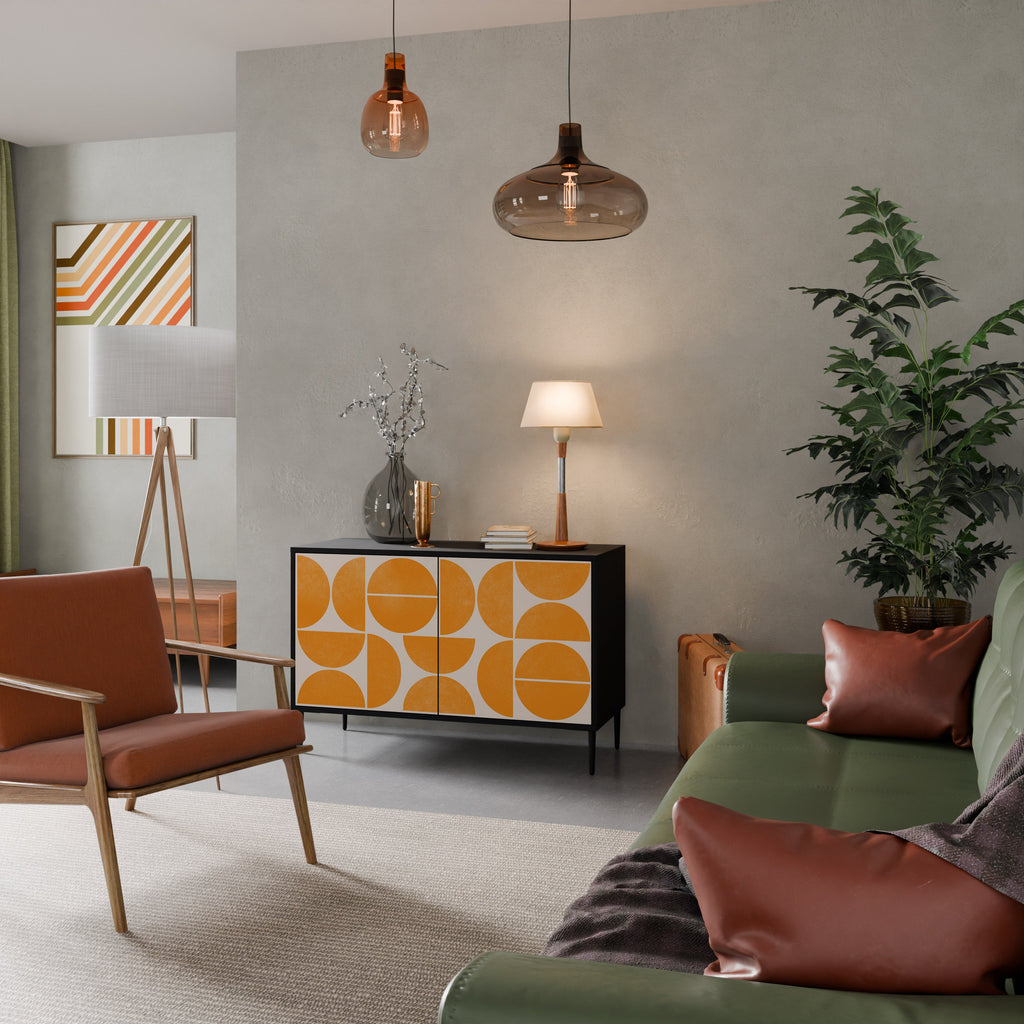 Buffet 2 portes RECURRING DREAMS en finition noire