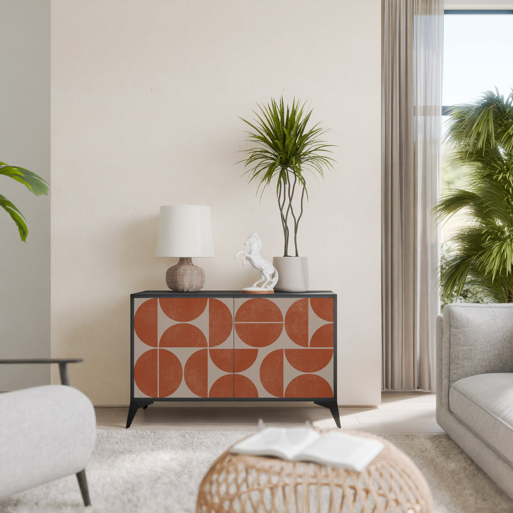 Buffet 2 portes REPETITION COMPULSION en finition noire