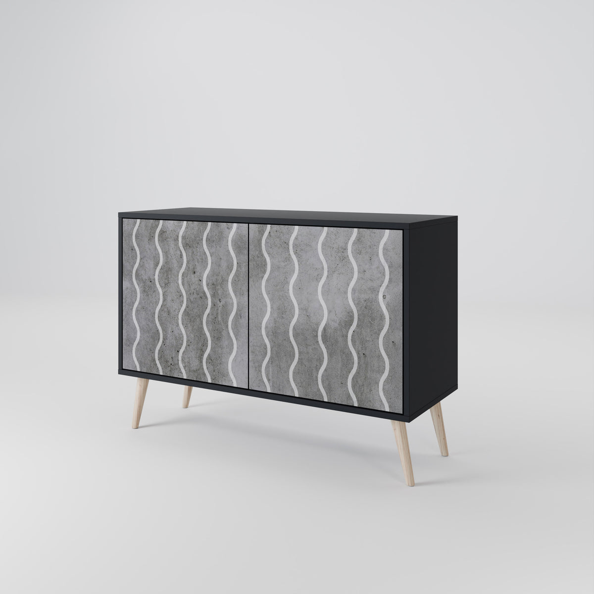 WAVES OF CONCRETE 2-Door Sideboard
