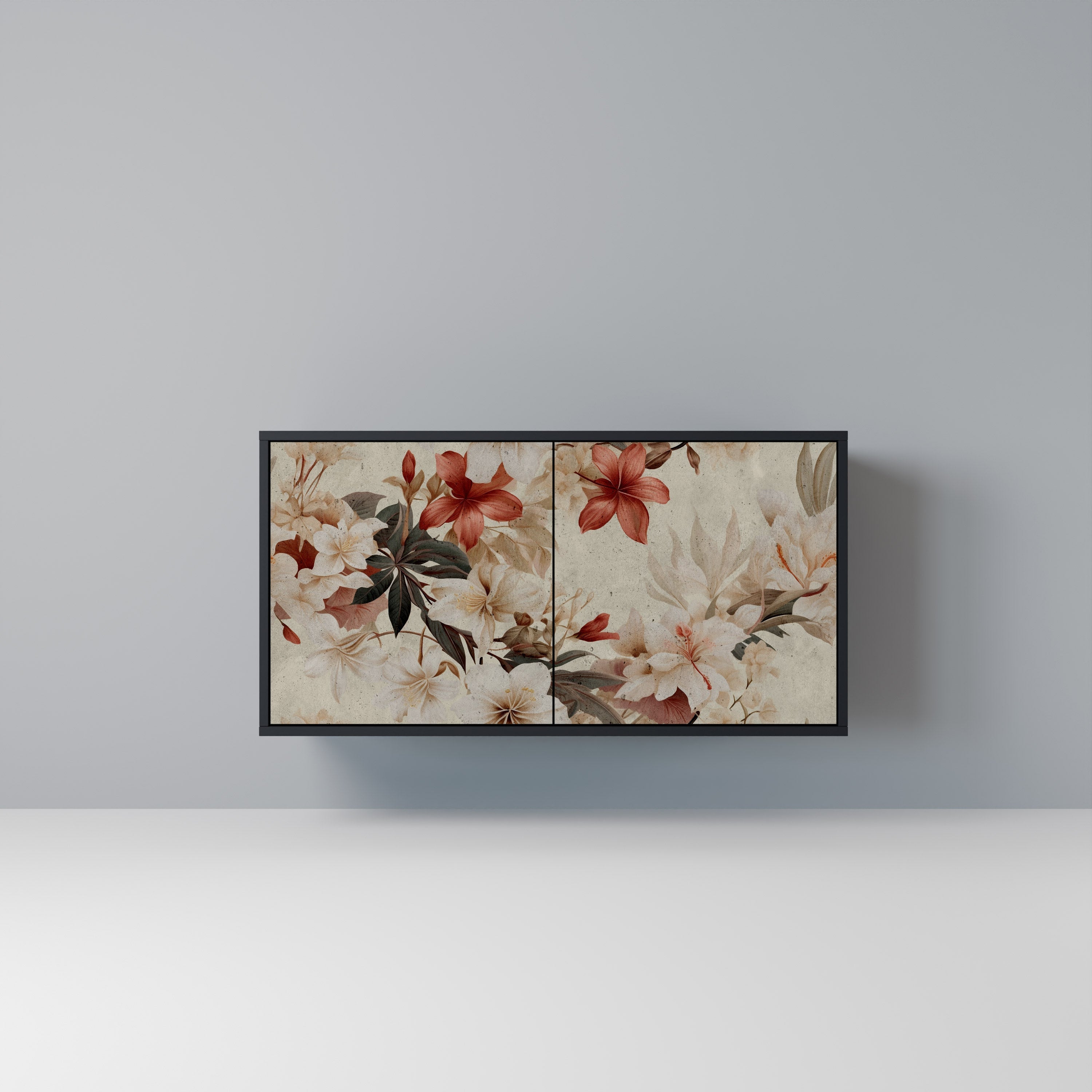 Buffet 2 portes PETAL HARMONY finition noire