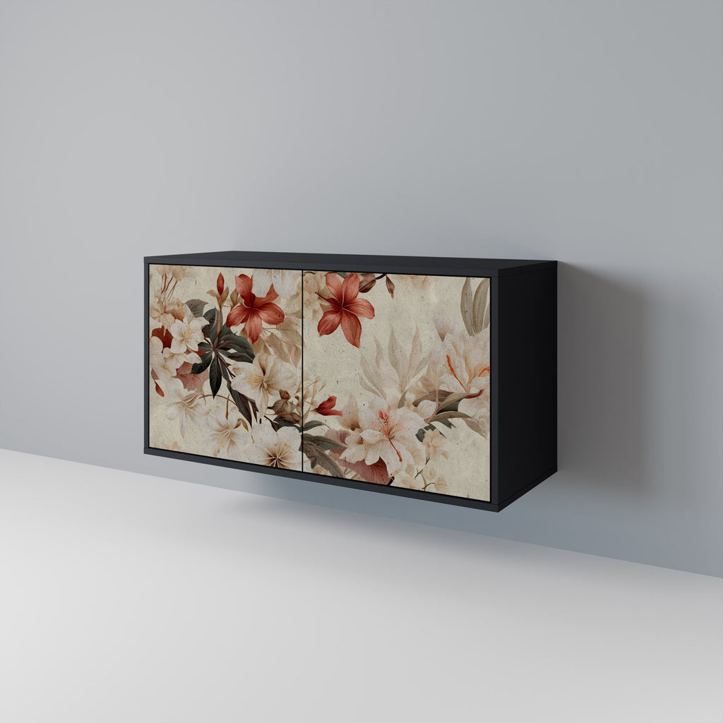 Buffet 2 portes PETAL HARMONY finition noire