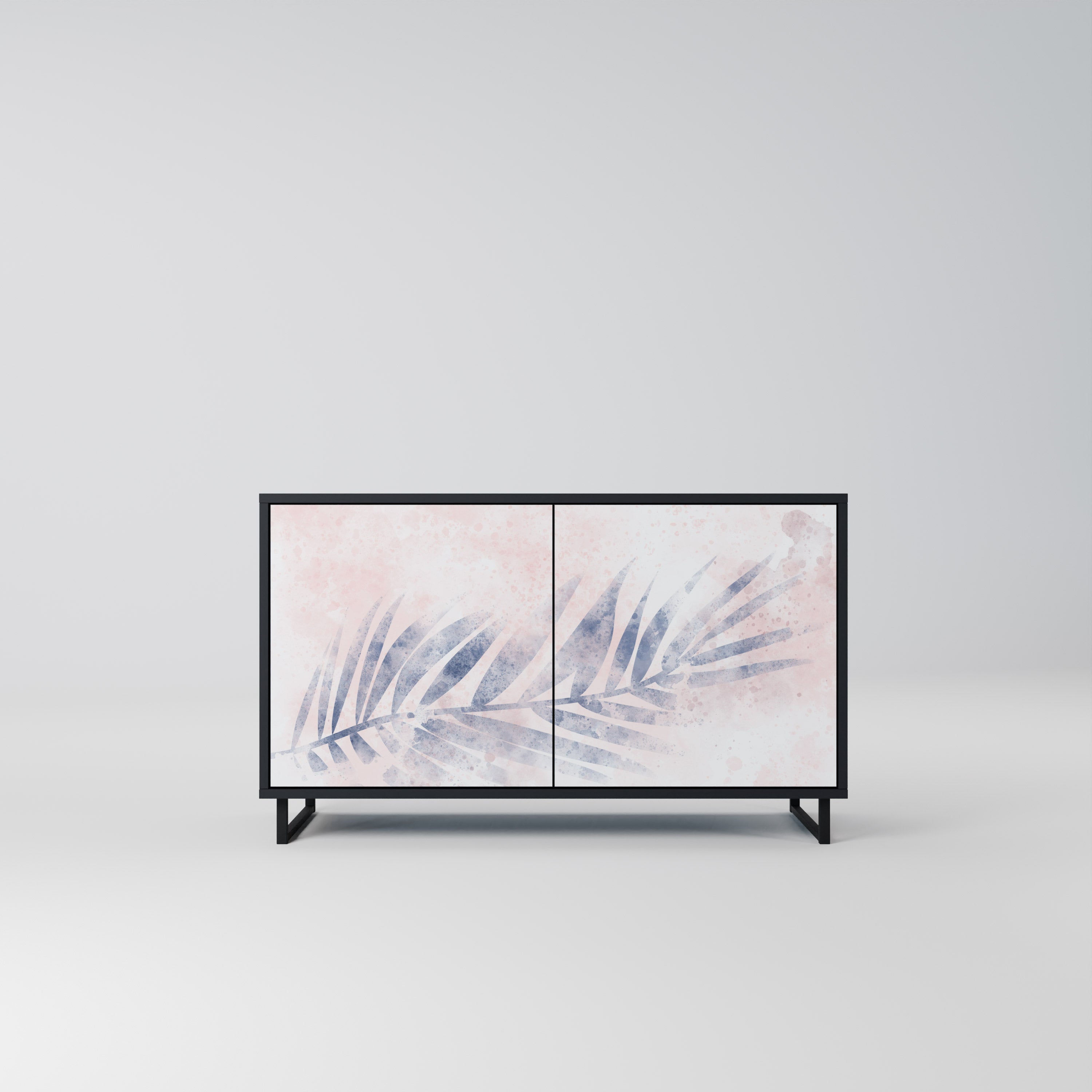 Buffet 2 portes TIMELESS FLOAT en finition noire