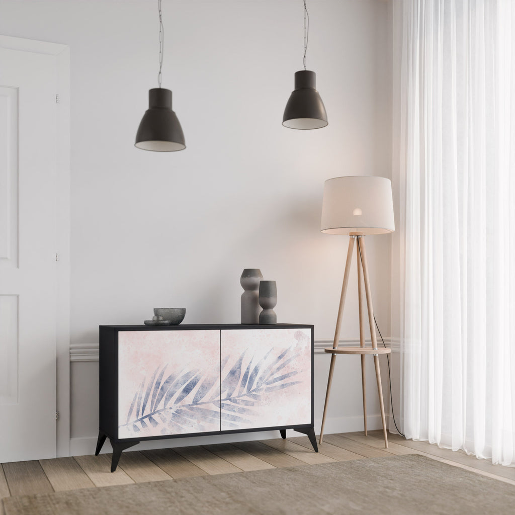 Buffet 2 portes TIMELESS FLOAT en finition noire