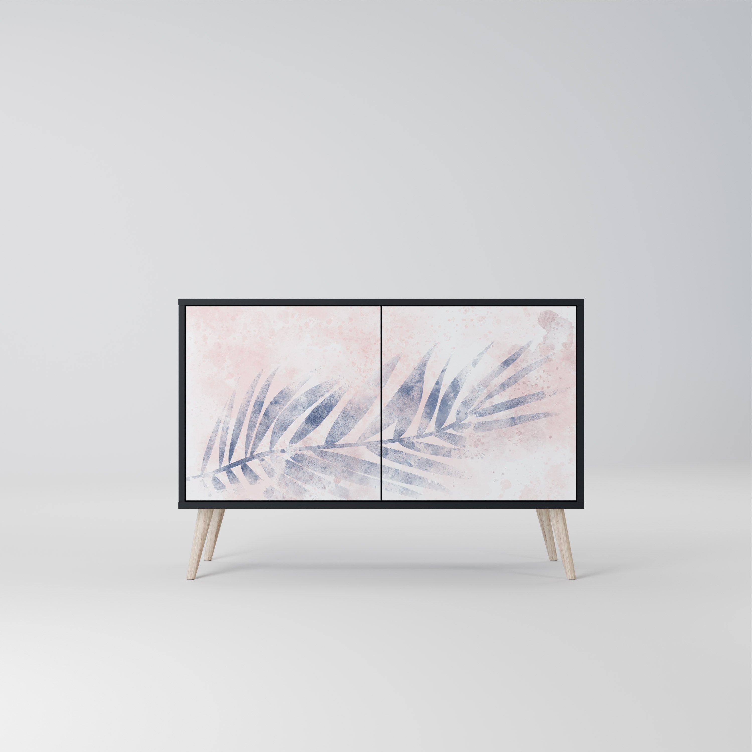 Buffet 2 portes TIMELESS FLOAT en finition noire