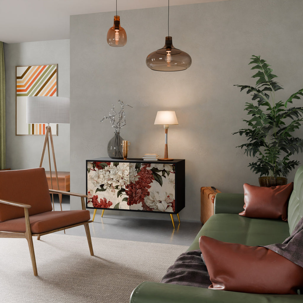 Buffet 2 portes EPHEMERAL DAYS en finition noire