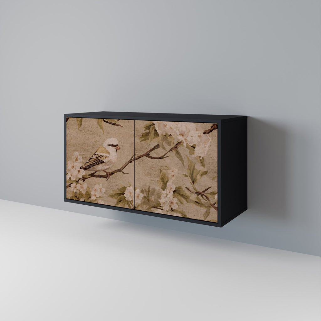 Buffet 2 portes PETAL DISTINGUISH finition noire