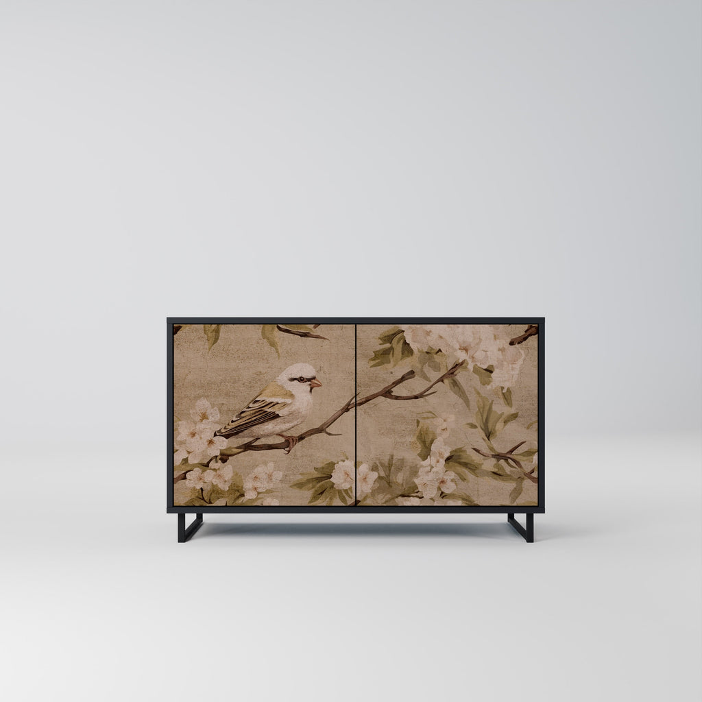 Buffet 2 portes PETAL DISTINGUISH finition noire