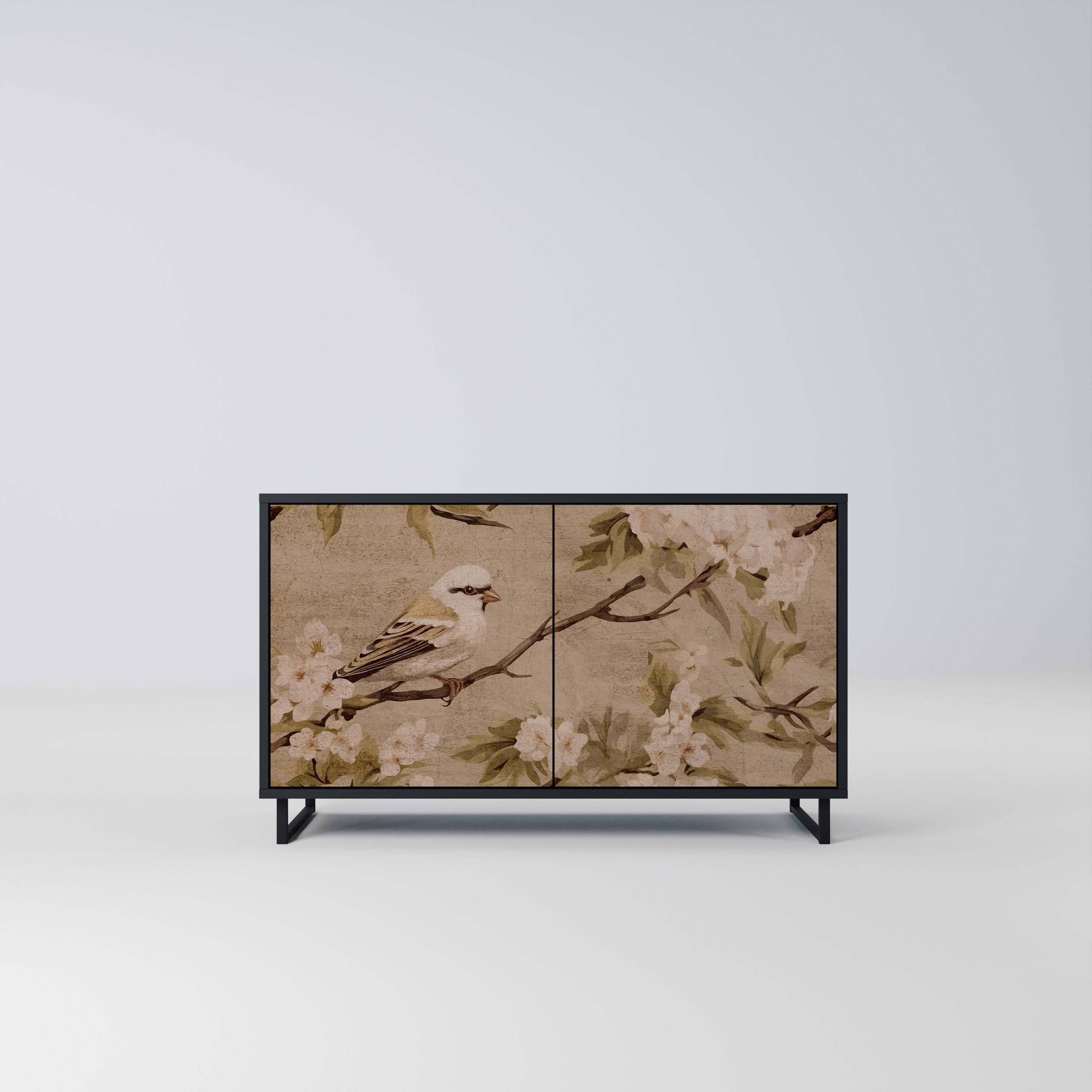 Buffet 2 portes PETAL DISTINGUISH finition noire