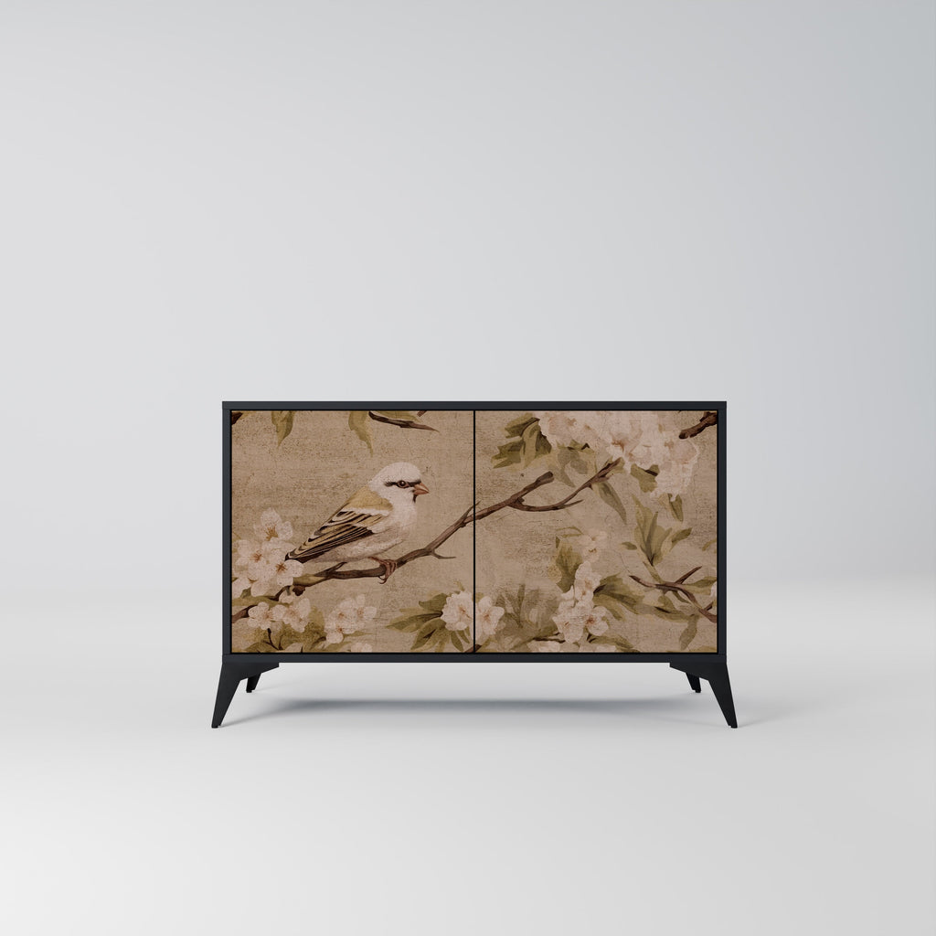 Buffet 2 portes PETAL DISTINGUISH finition noire