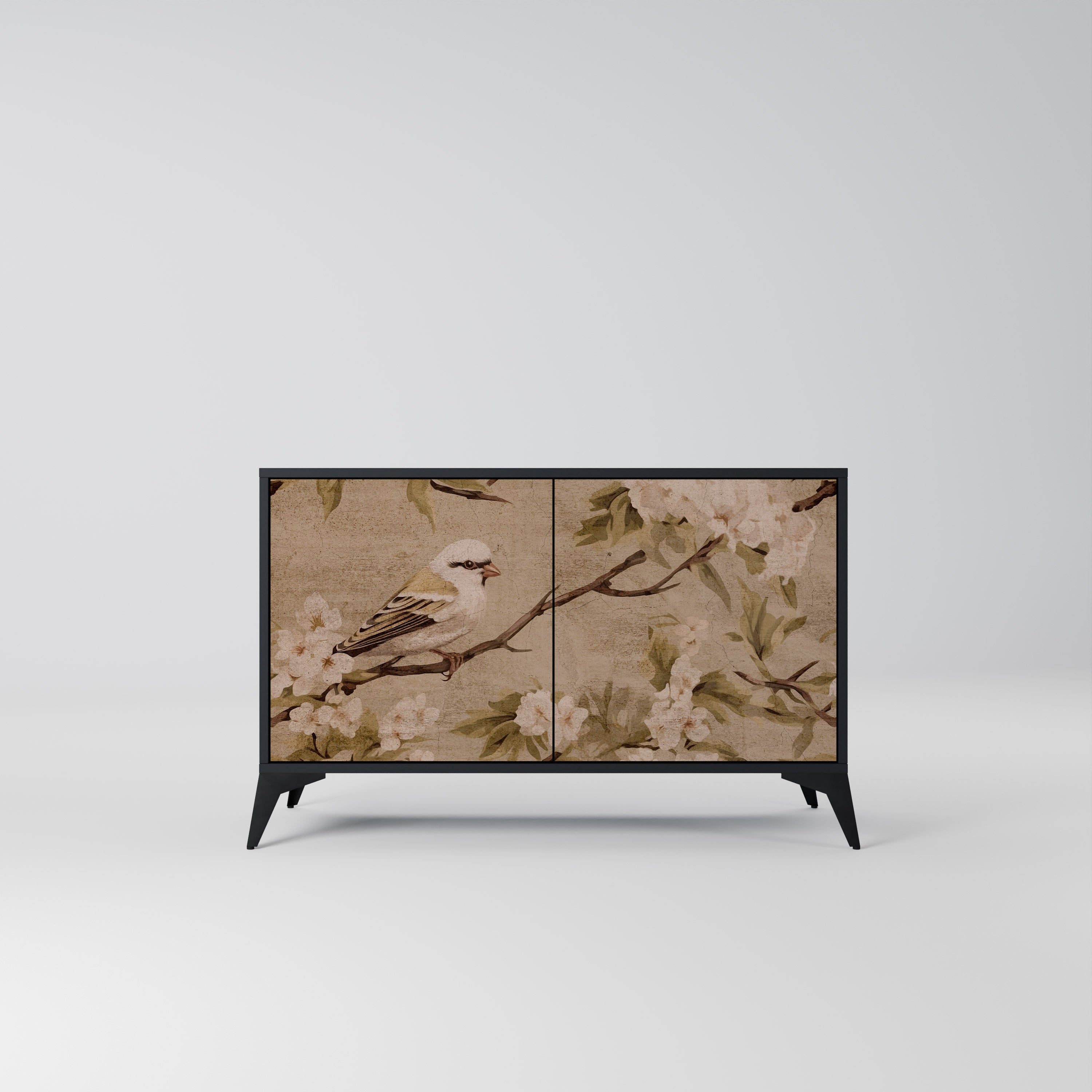 Buffet 2 portes PETAL DISTINGUISH finition noire