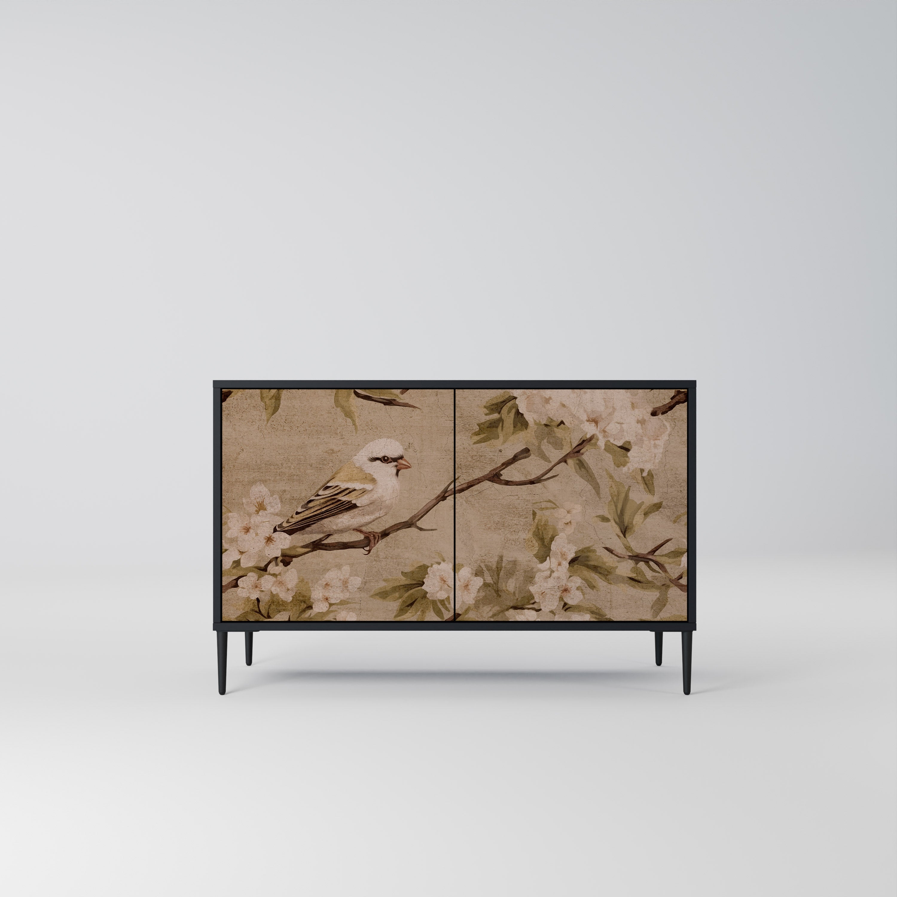 Buffet 2 portes PETAL DISTINGUISH finition noire