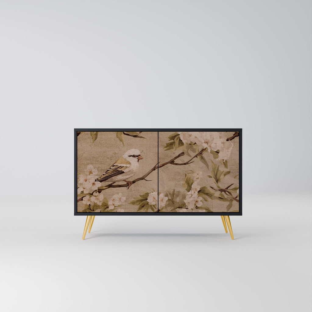 Buffet 2 portes PETAL DISTINGUISH finition noire