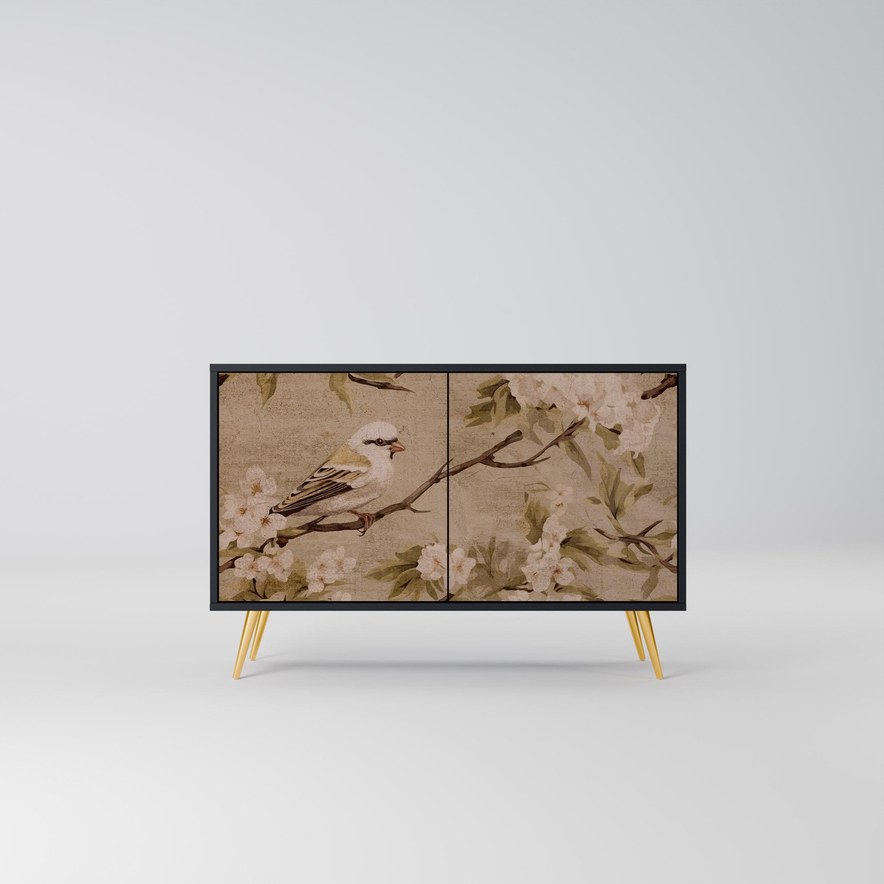 Buffet 2 portes PETAL DISTINGUISH finition noire