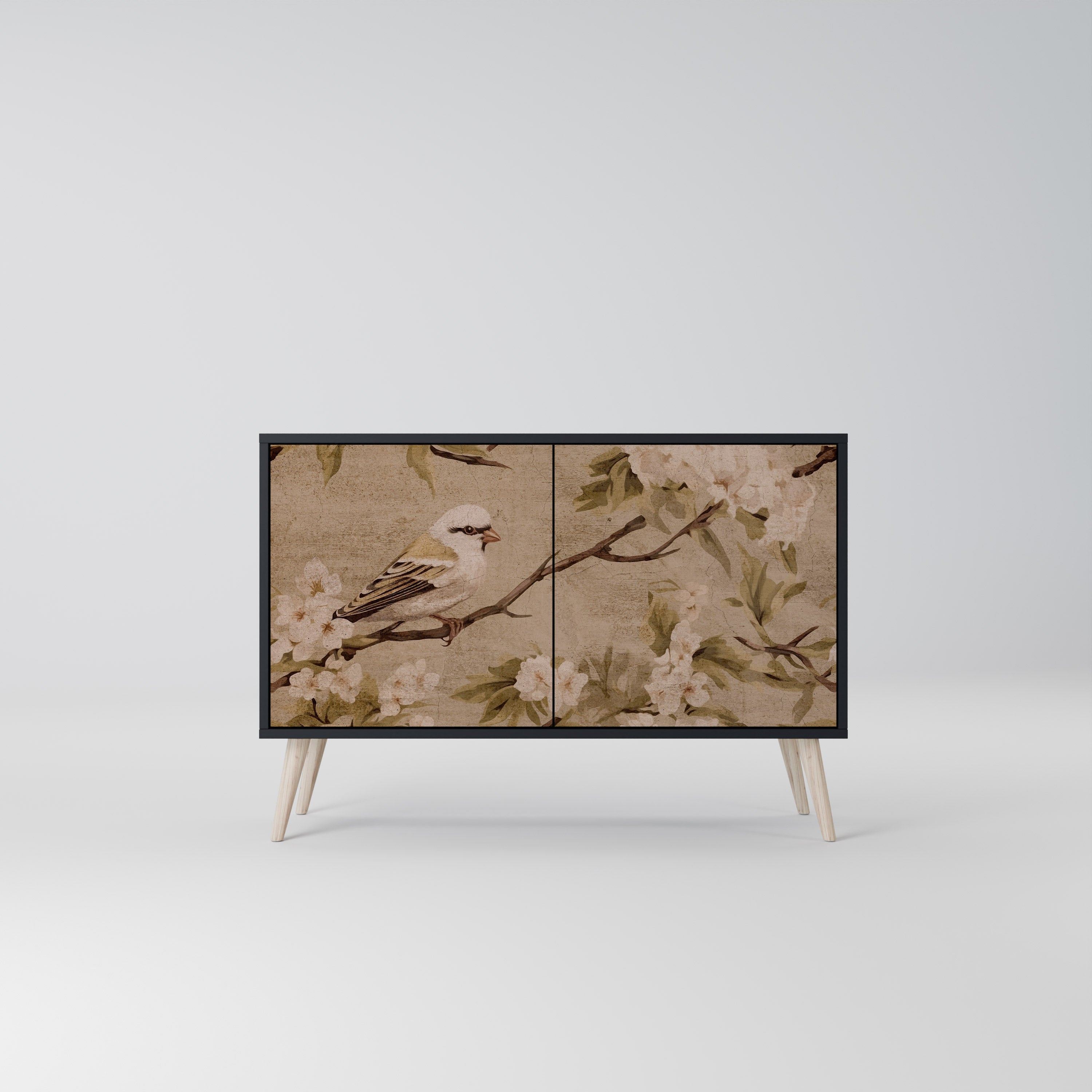 Buffet 2 portes PETAL DISTINGUISH finition noire