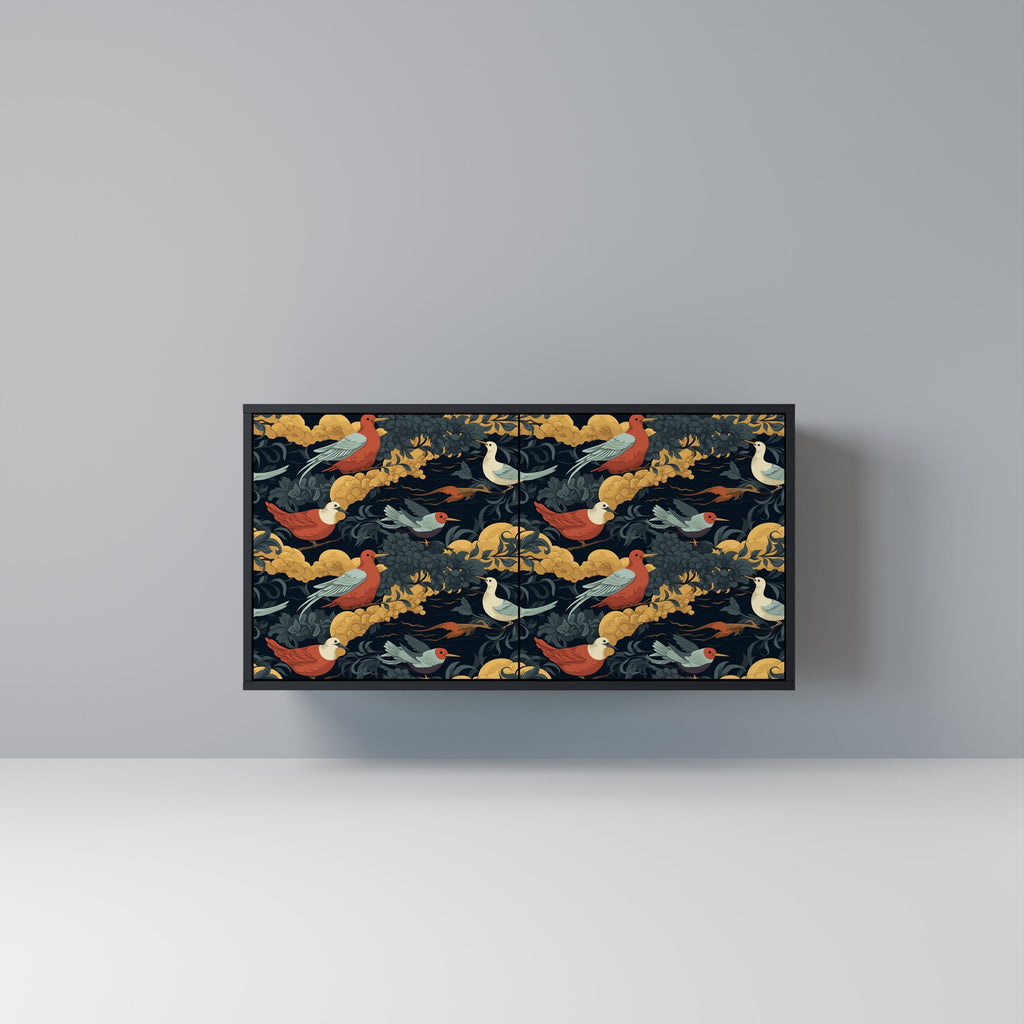 Buffet 2 portes FOWLY DAZE en finition noire