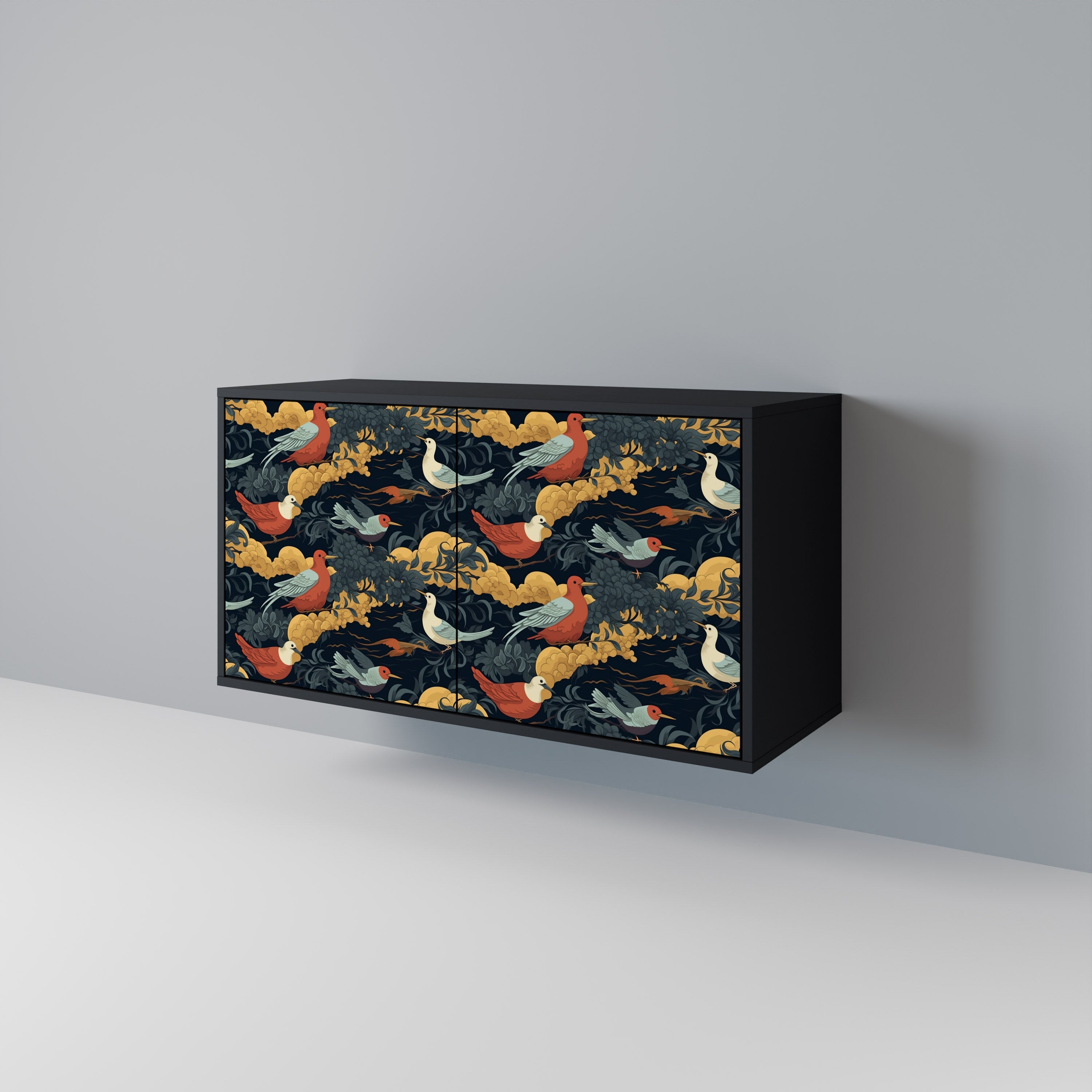 Buffet 2 portes FOWLY DAZE en finition noire