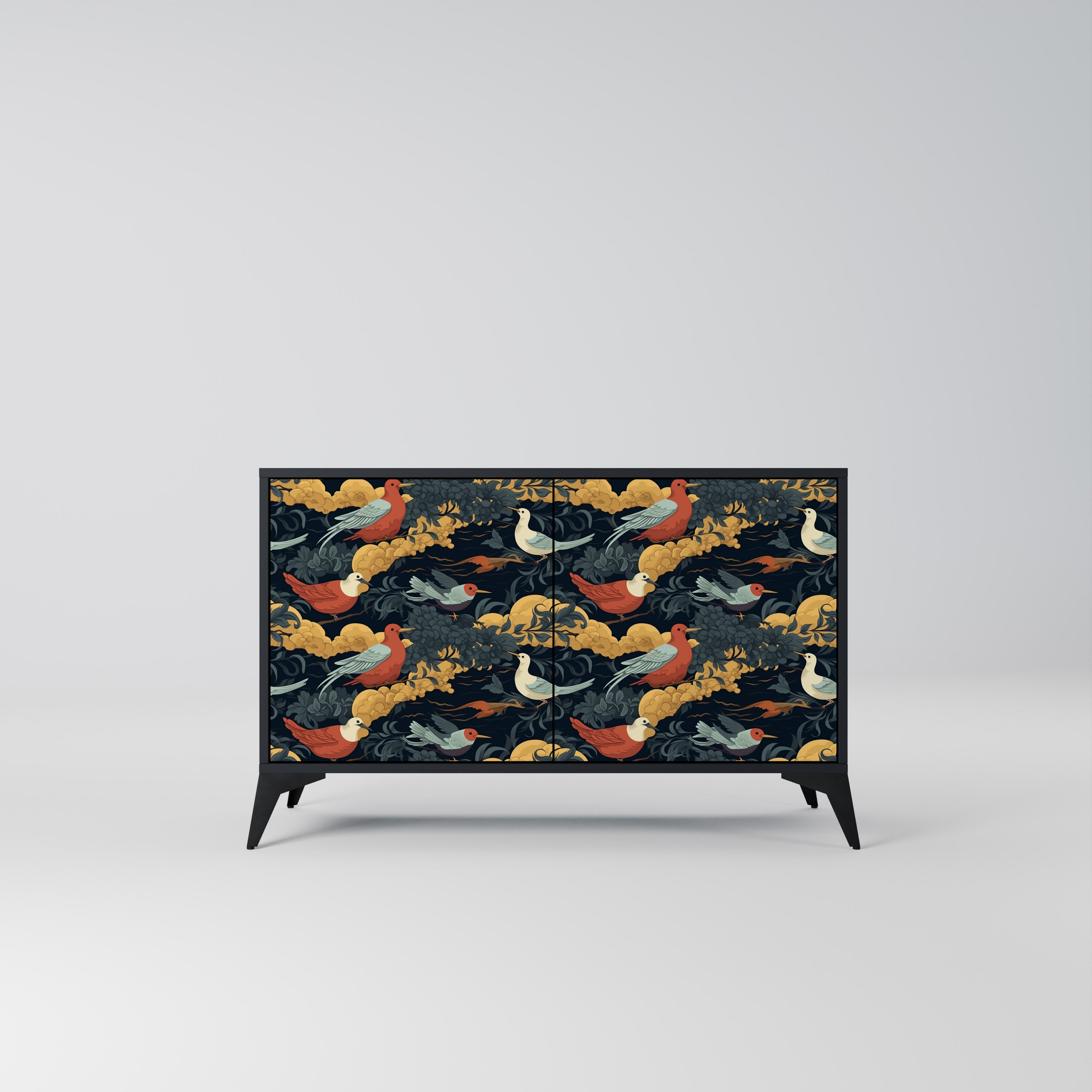 Buffet 2 portes FOWLY DAZE en finition noire