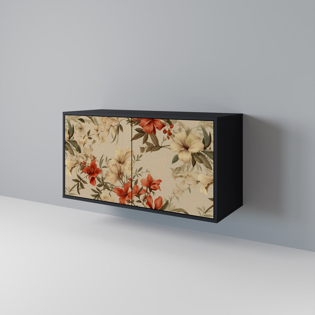 Buffet 2 portes BLOOMING HARMONY finition noire