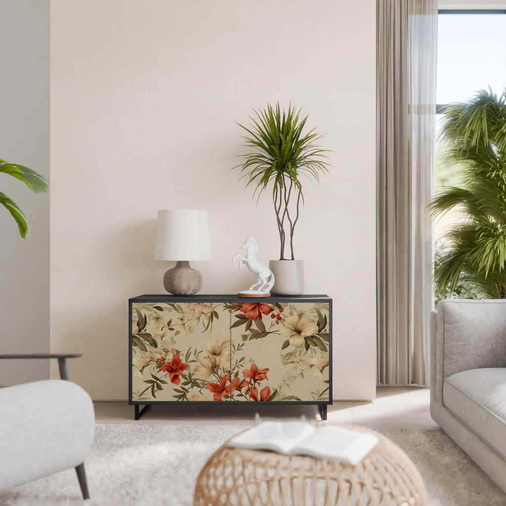 Buffet 2 portes BLOOMING HARMONY finition noire