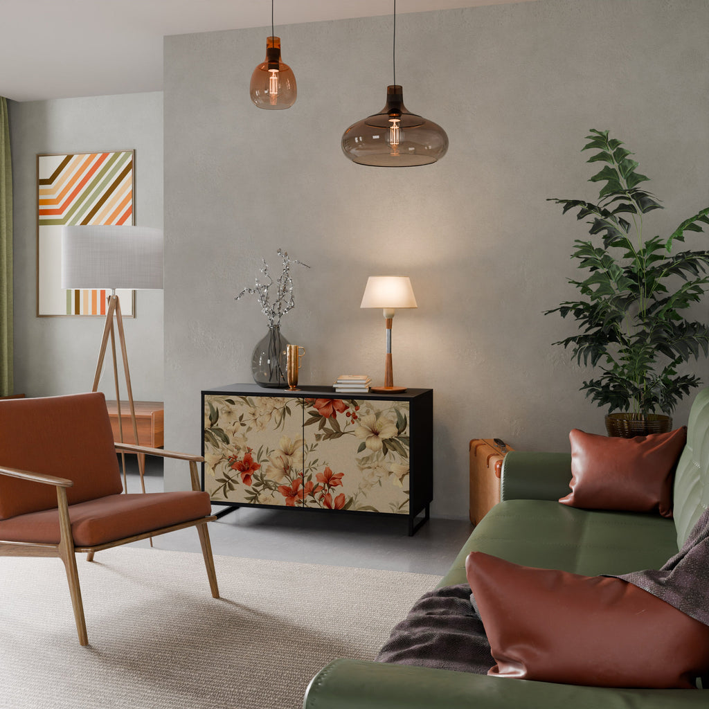 Buffet 2 portes BLOOMING HARMONY finition noire