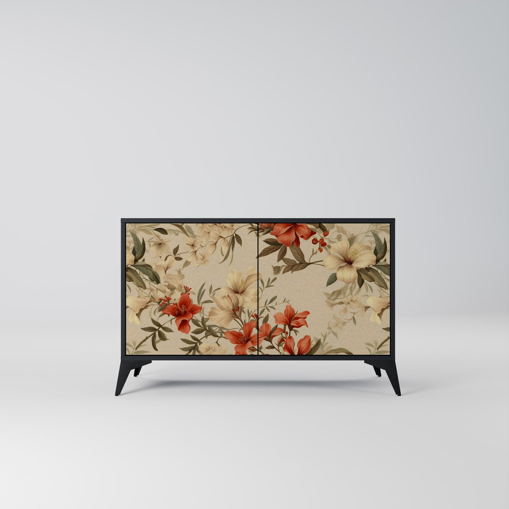 Buffet 2 portes BLOOMING HARMONY finition noire