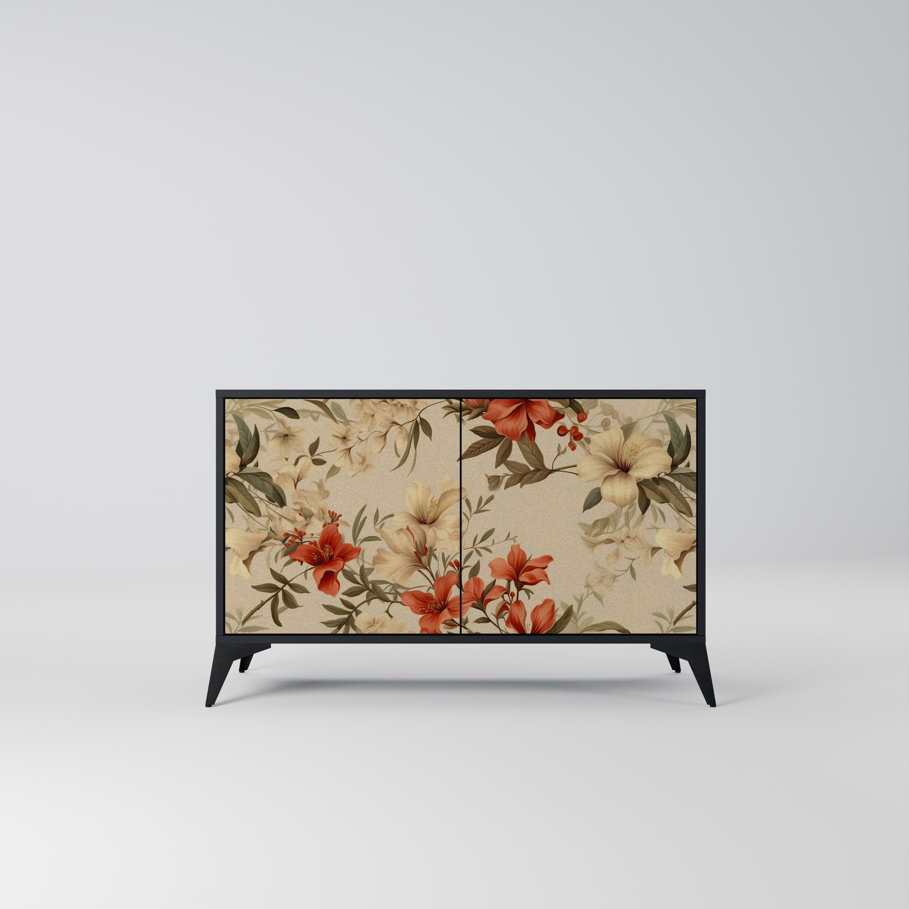 Buffet 2 portes BLOOMING HARMONY finition noire