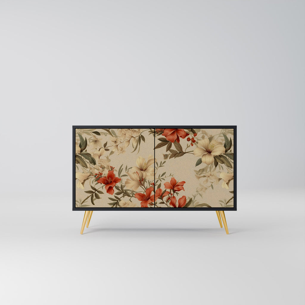 Buffet 2 portes BLOOMING HARMONY finition noire