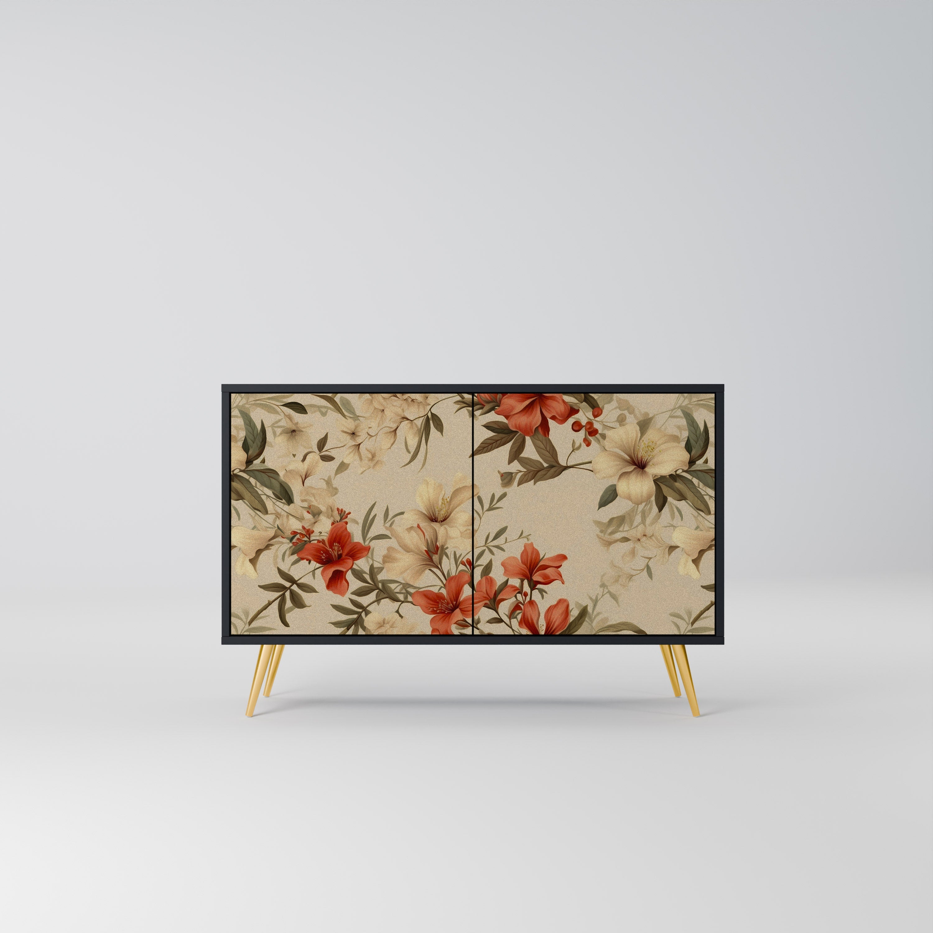 Buffet 2 portes BLOOMING HARMONY finition noire