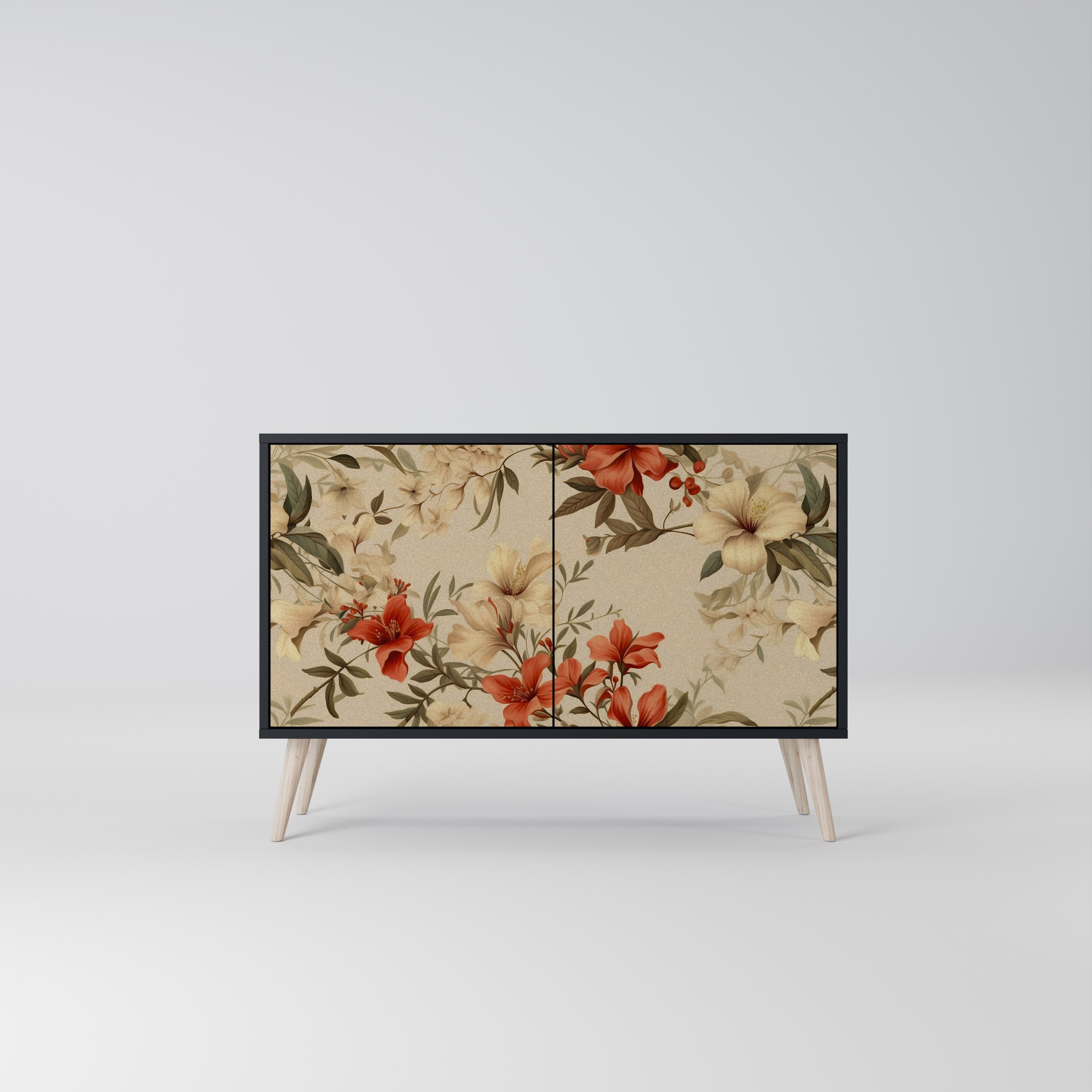 Buffet 2 portes BLOOMING HARMONY finition noire