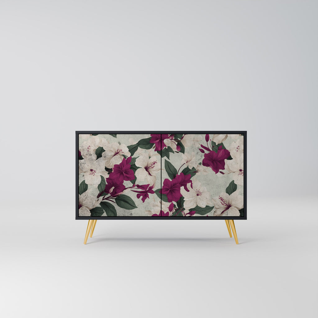 Buffet 2 portes FLOWERET DREAM finition noire