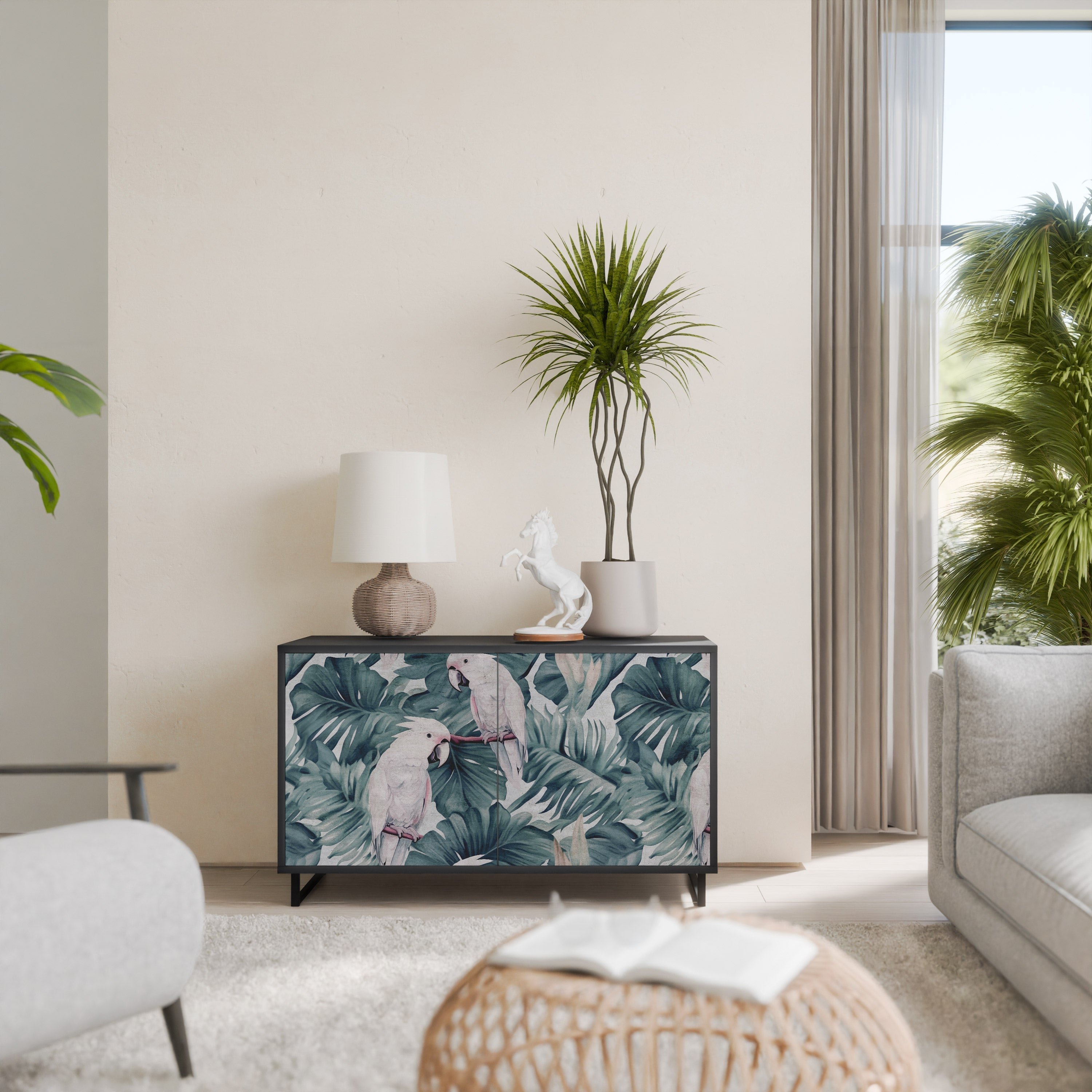 Buffet 2 portes POPINJAY LOOK finition noire