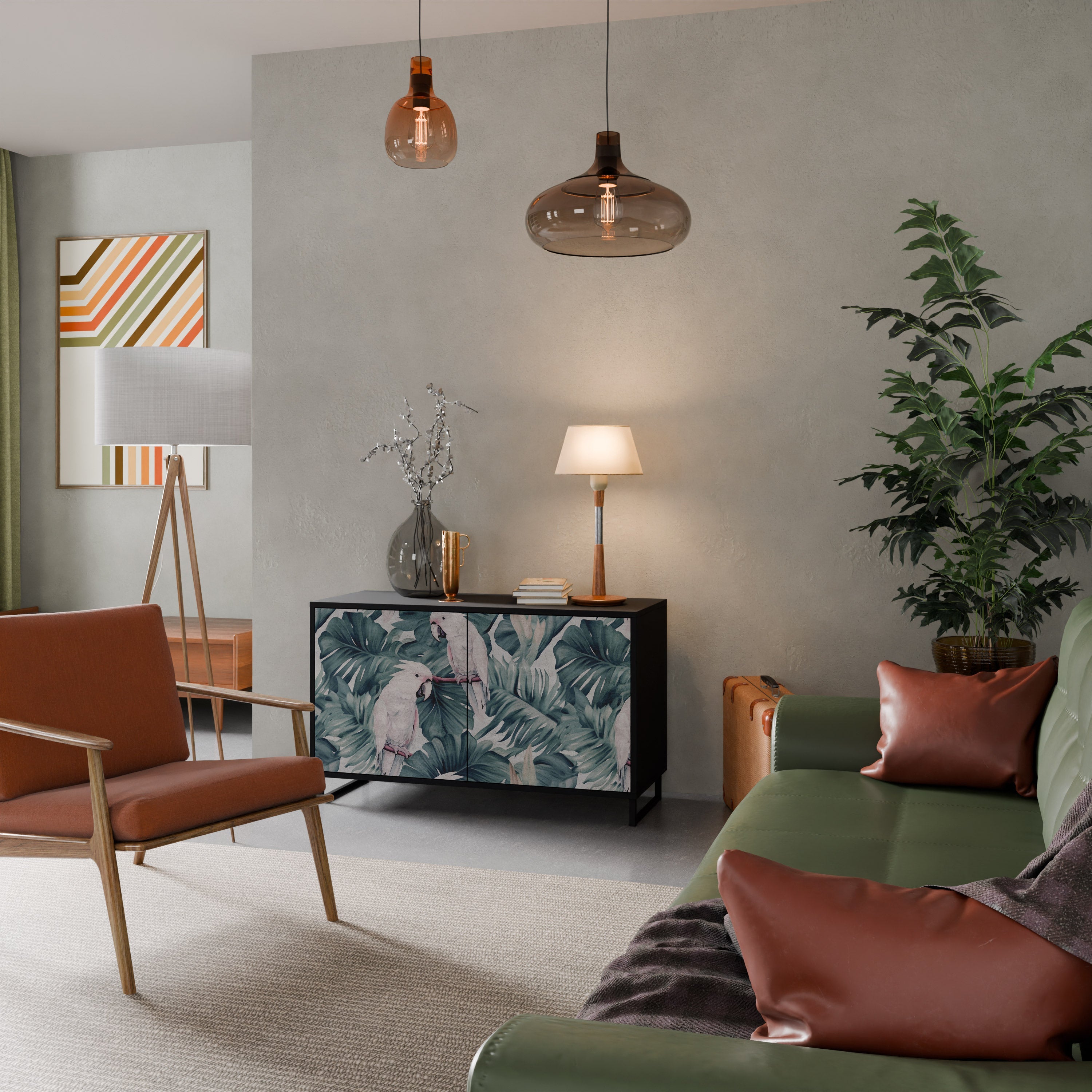 Buffet 2 portes POPINJAY LOOK finition noire