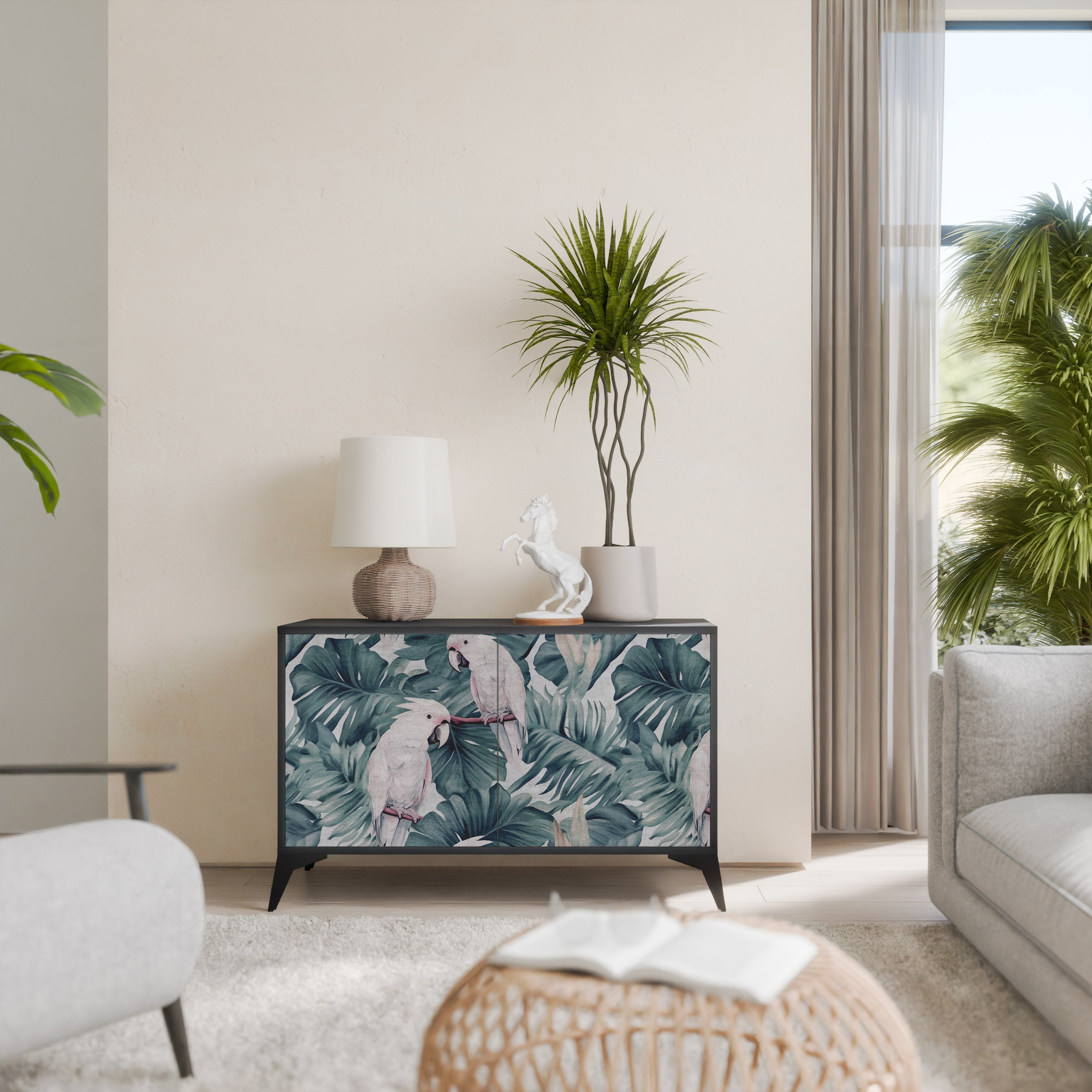 Buffet 2 portes POPINJAY LOOK finition noire