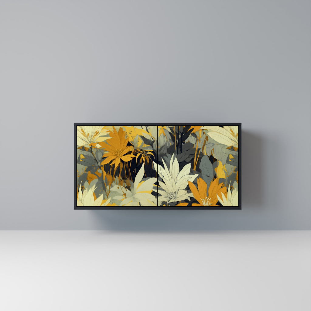 Buffet 2 portes SUNKISSED LILY finition noire