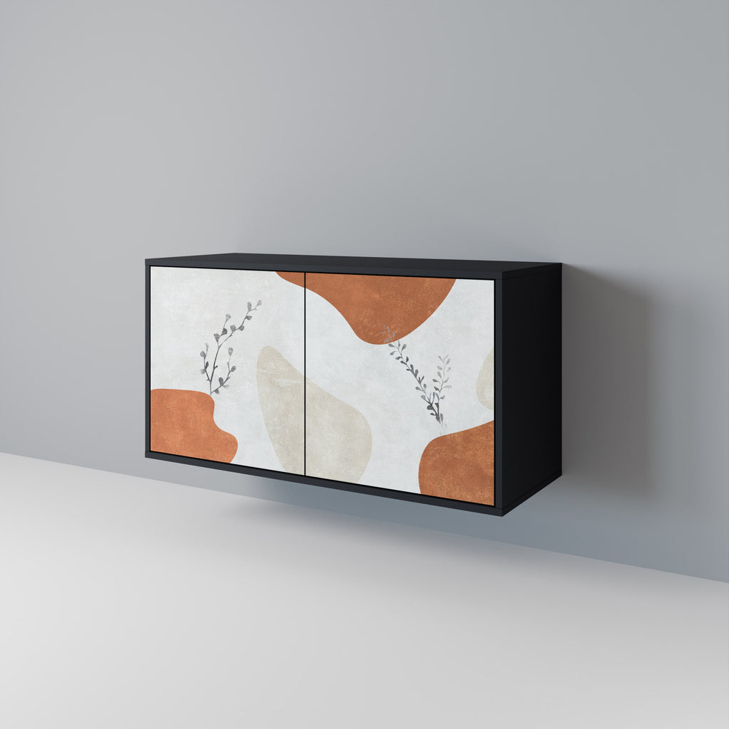 Buffet 2 portes TRANQUIL TWIG finition noire