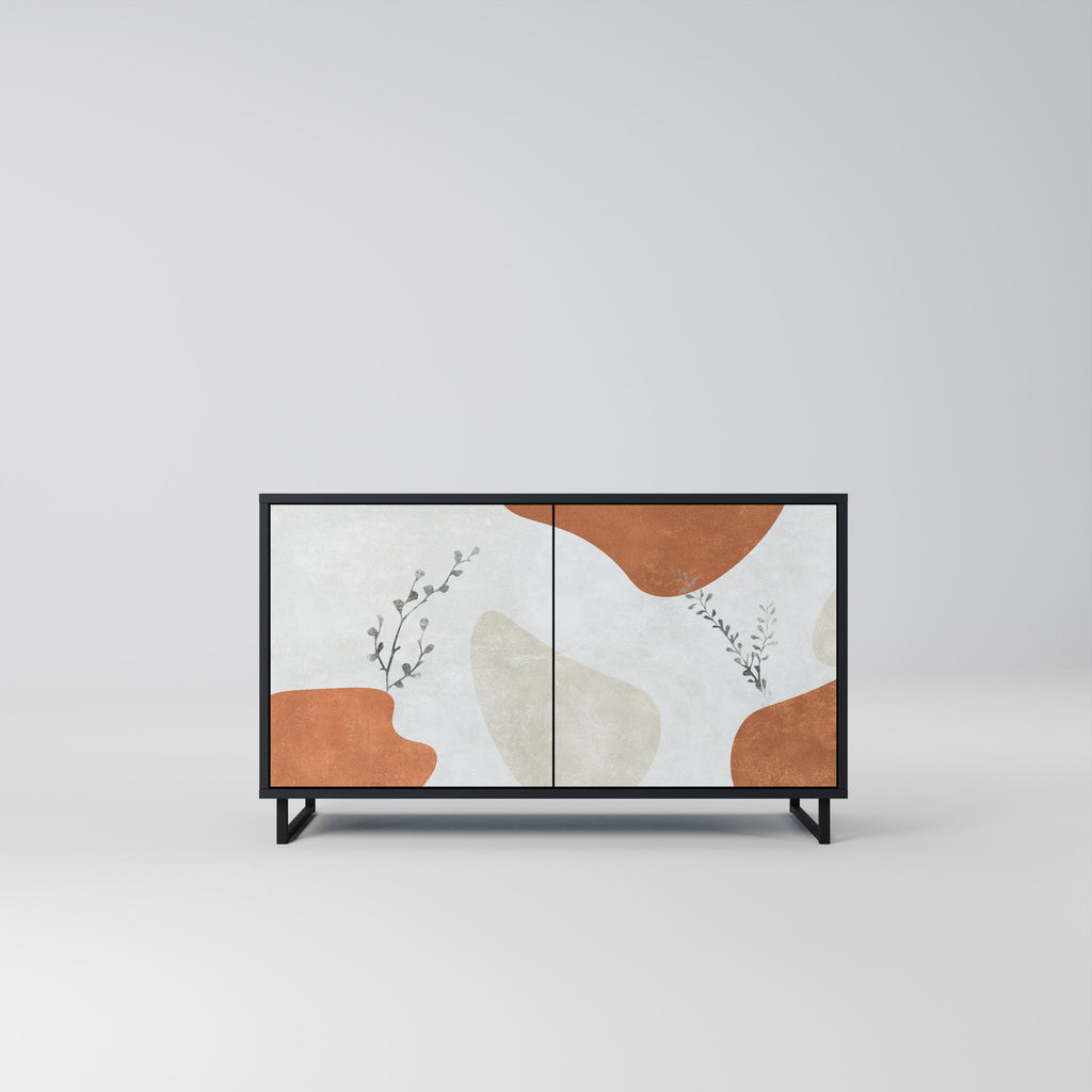 Buffet 2 portes TRANQUIL TWIG finition noire