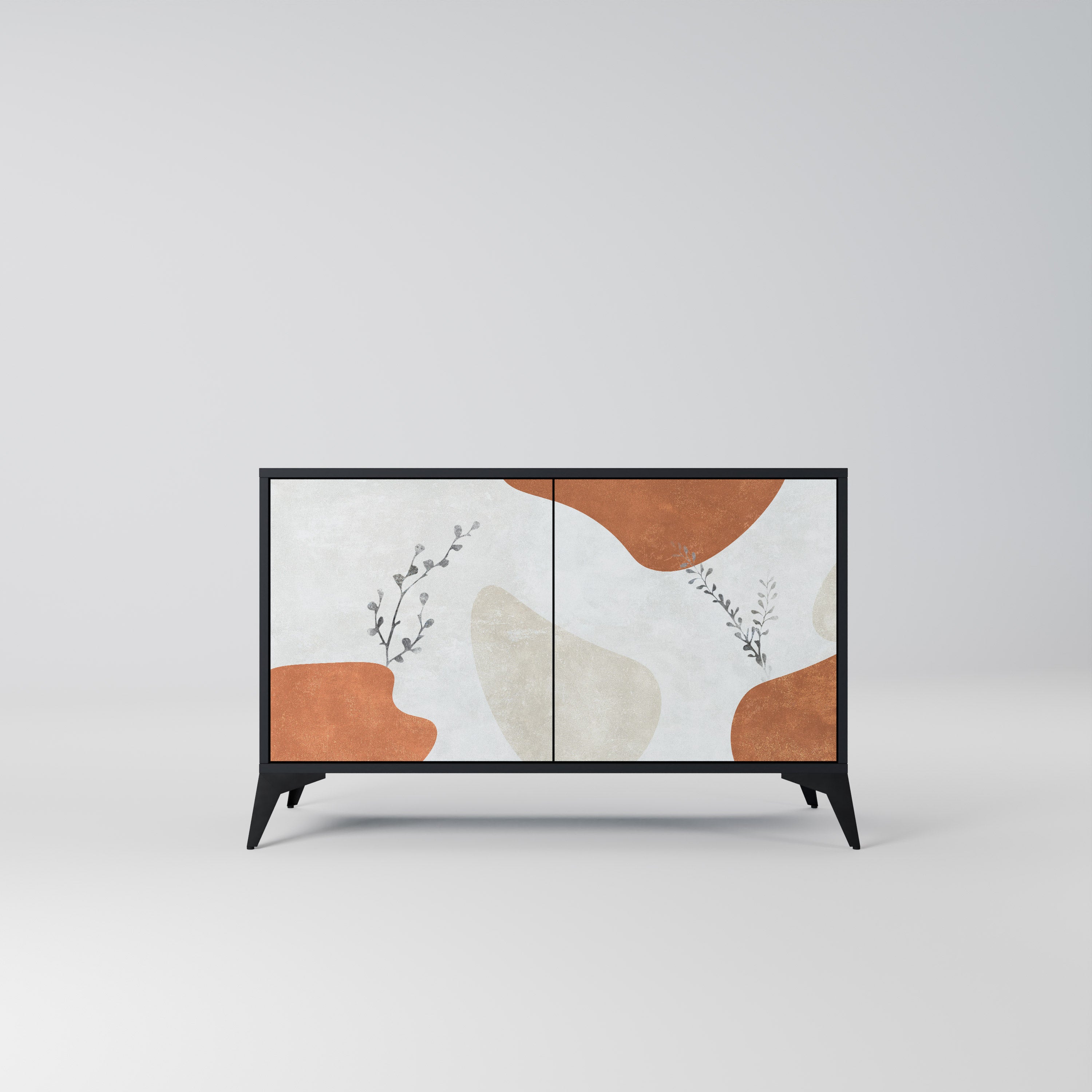 Buffet 2 portes TRANQUIL TWIG finition noire