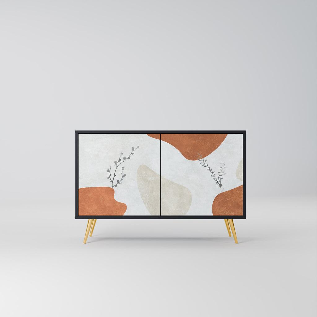 Buffet 2 portes TRANQUIL TWIG finition noire