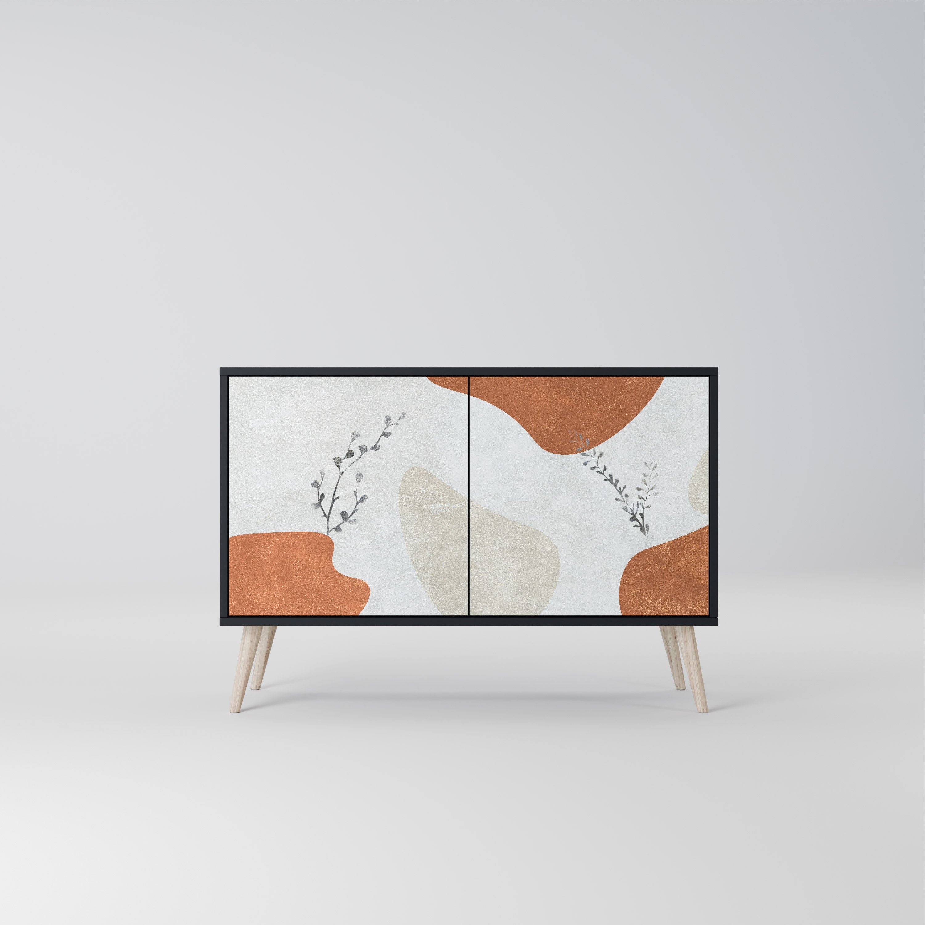 Buffet 2 portes TRANQUIL TWIG finition noire