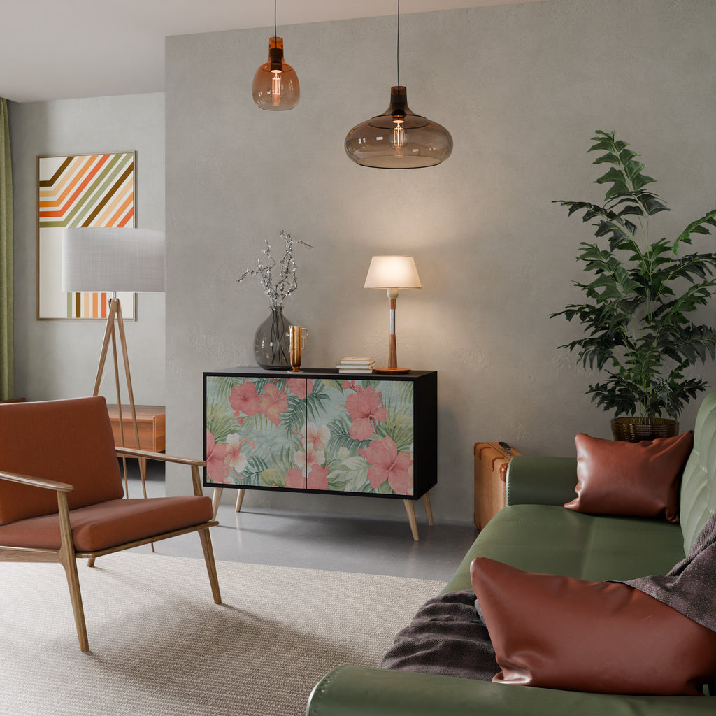 Buffet 2 portes HAWAIIAN SPIRIT finition noire