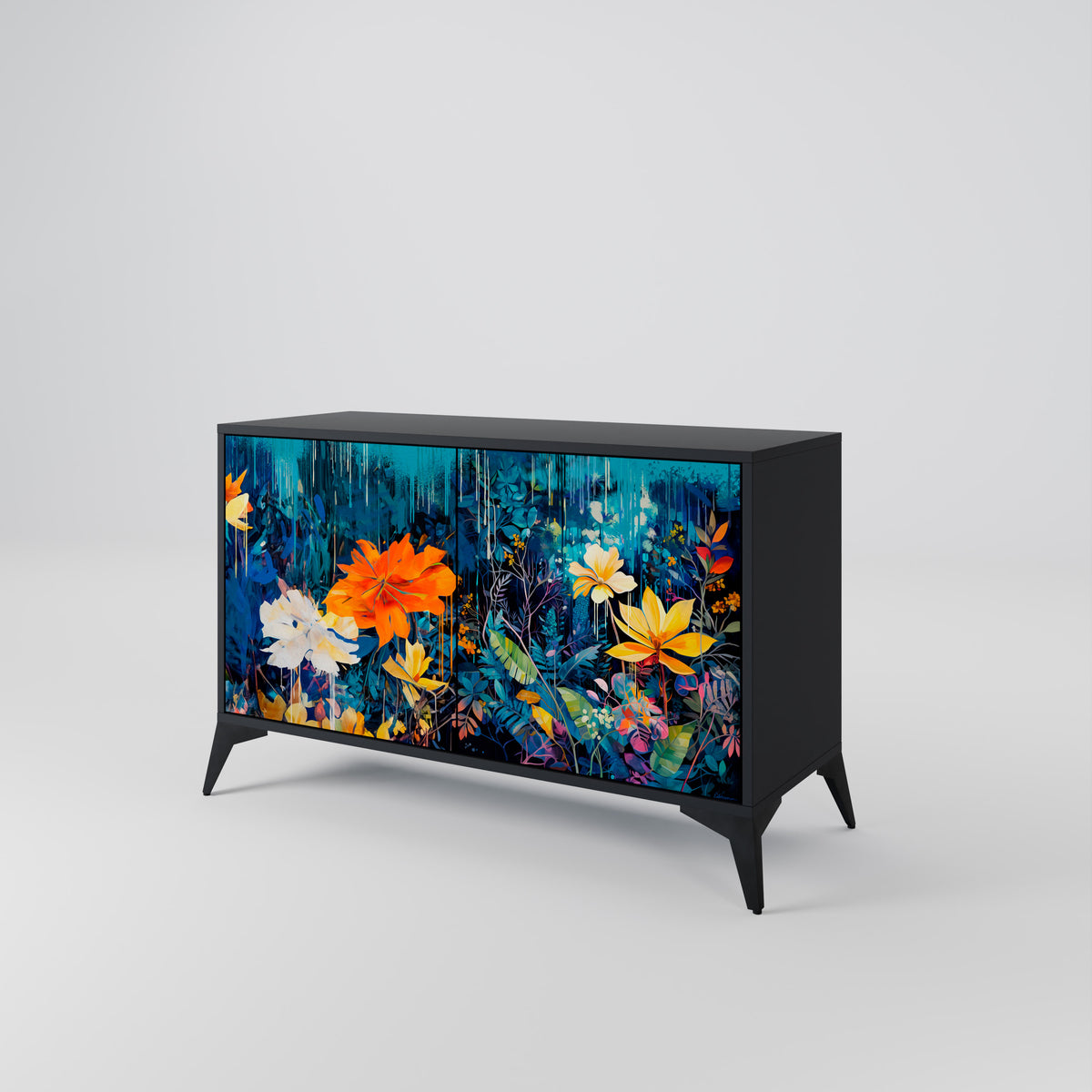 MIDNIGHT BLOSSOM 2-Door Sideboard