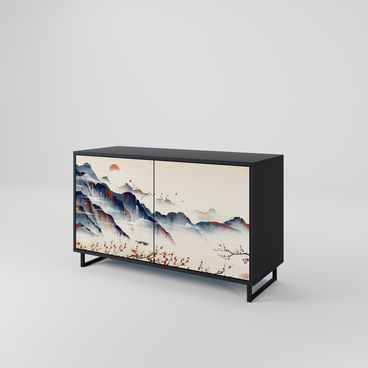 JAPANESE LANDSCAPE 2-Door Sideboard
