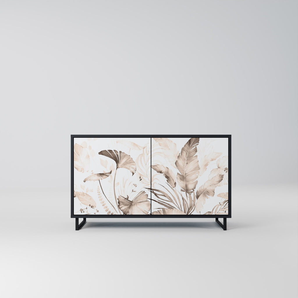 Buffet 2 portes WILD TENDERNESS en finition noire