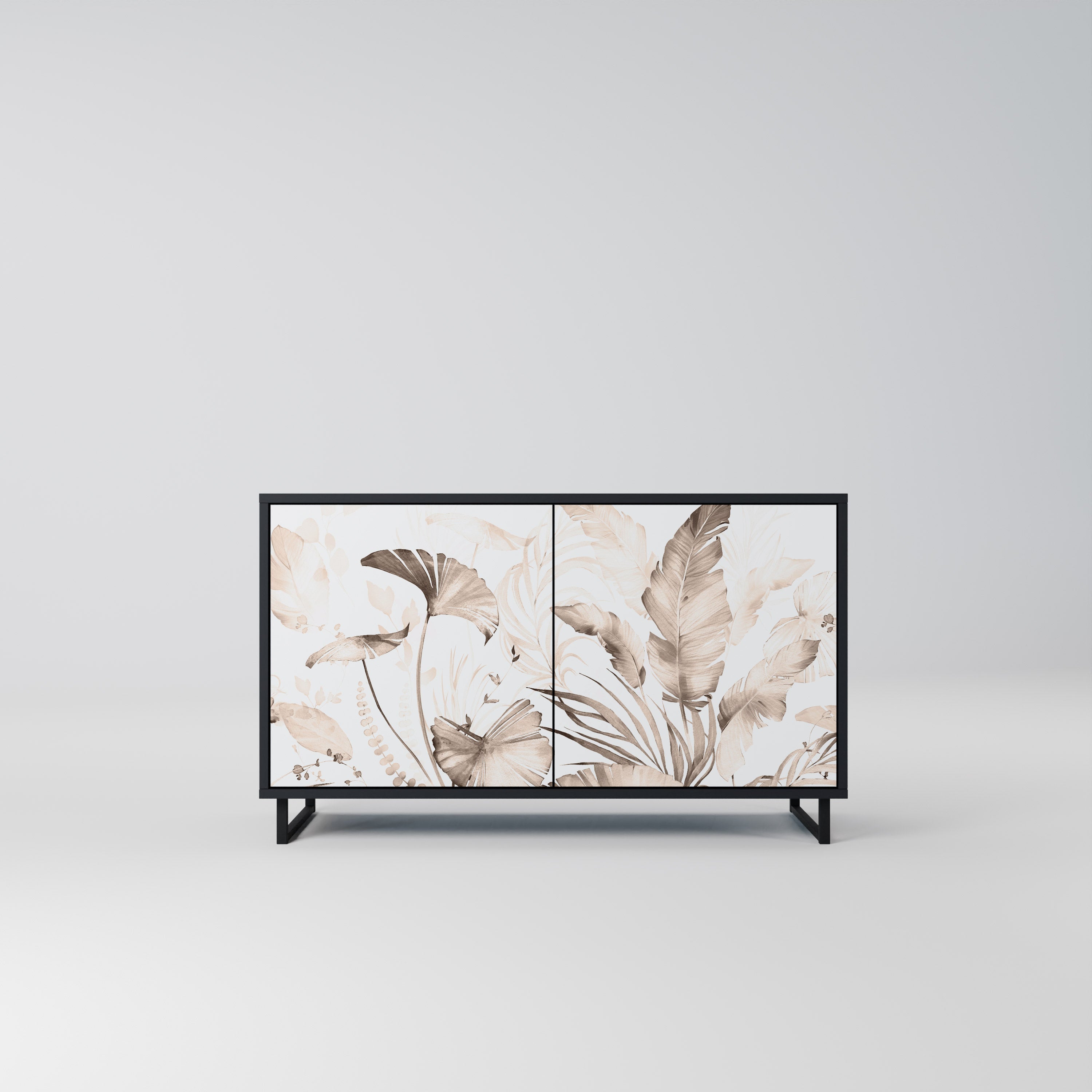 Buffet 2 portes WILD TENDERNESS en finition noire