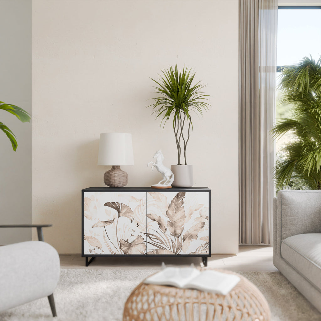 Buffet 2 portes WILD TENDERNESS en finition noire