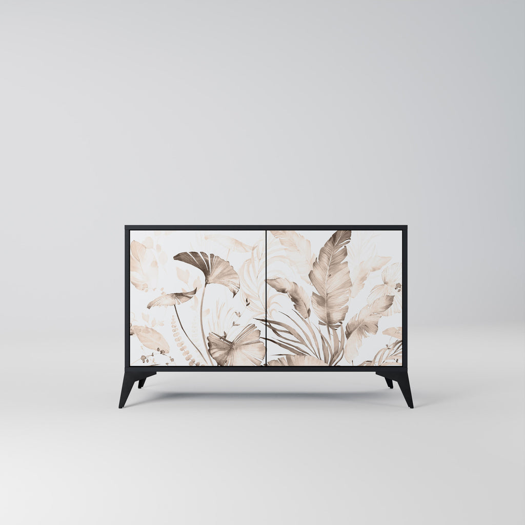 Buffet 2 portes WILD TENDERNESS en finition noire